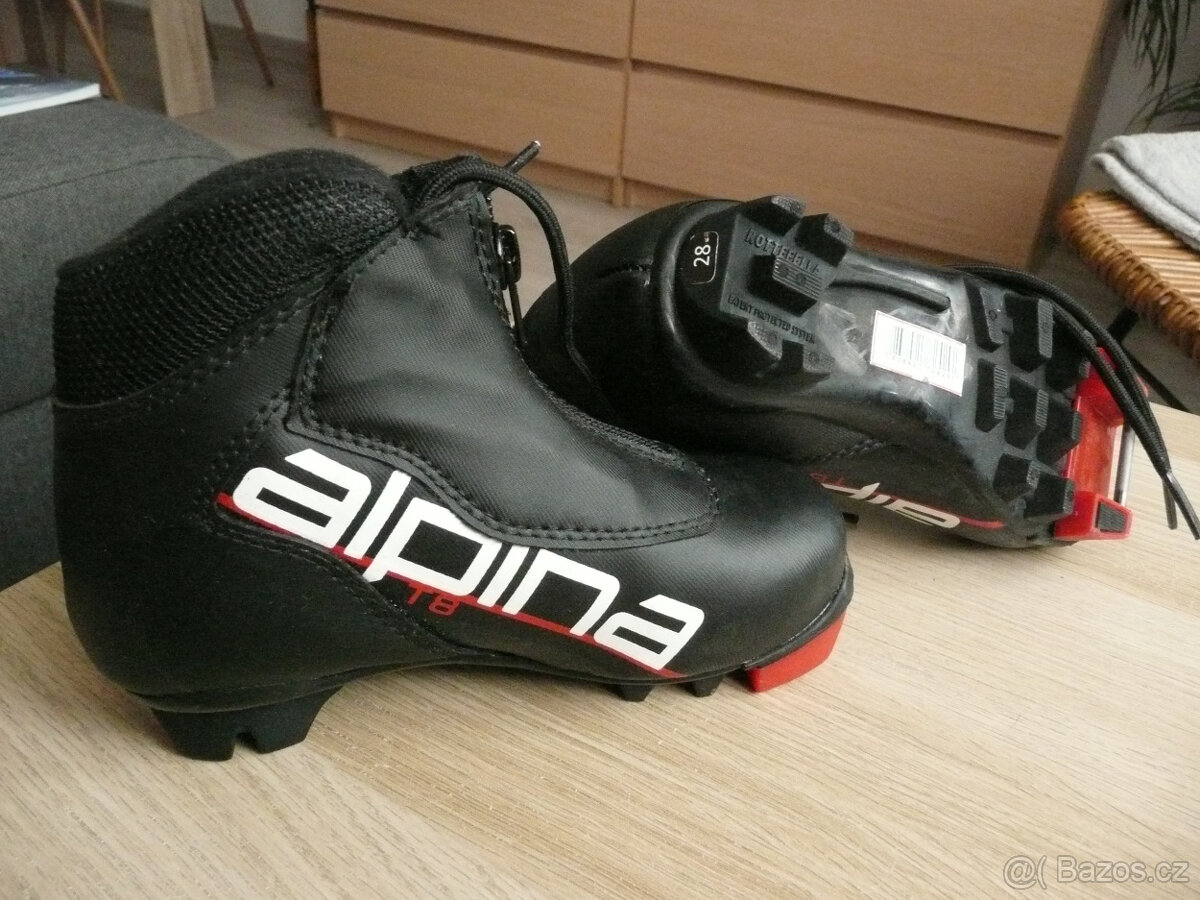 Jako nové dětské boty na běžky Alpina velikost 28 upínání N