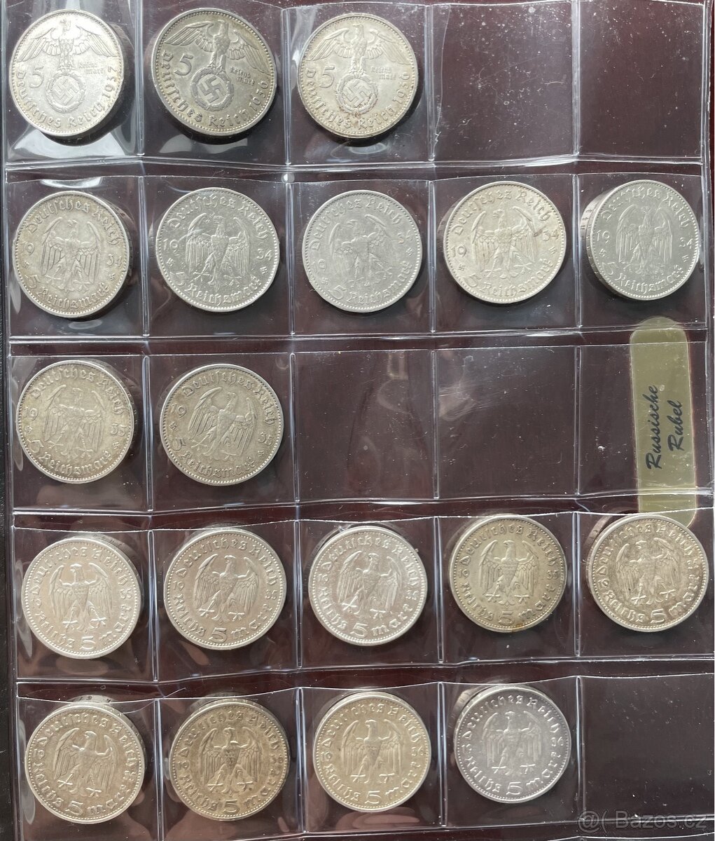 19 ks stříbrných mincí, Třetí říše