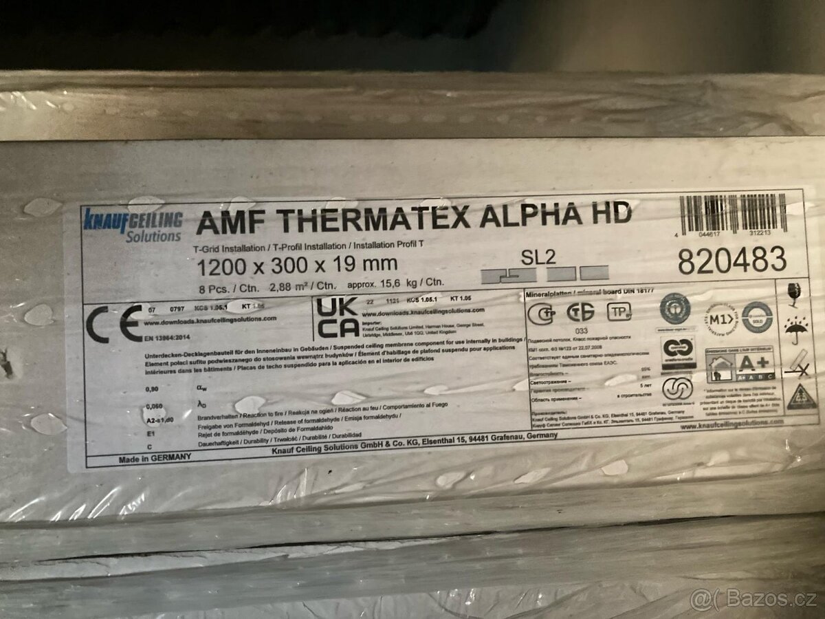 Podhledové kazety AMF Thermatex Alpha HD