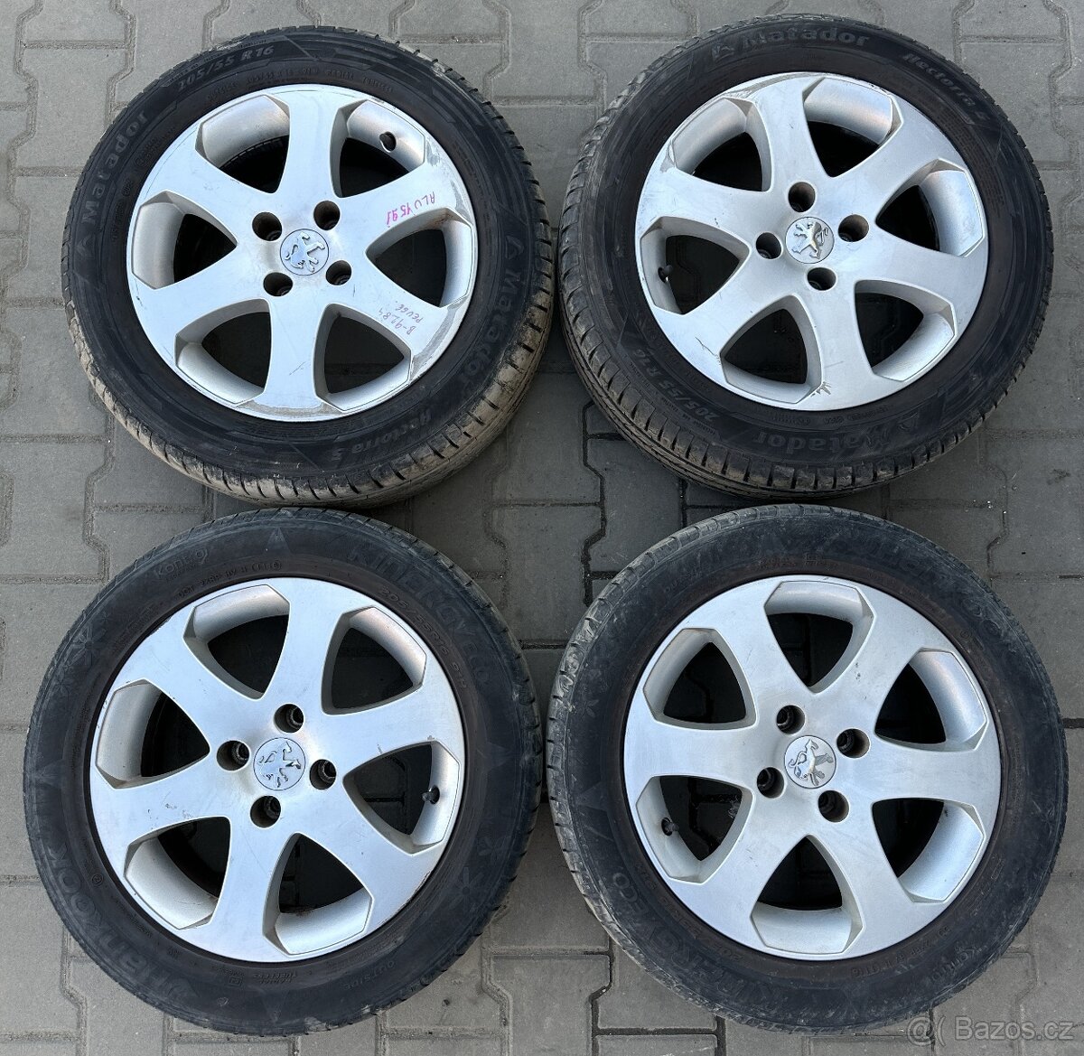 Prodám ALU kola Peugeot č. 1591