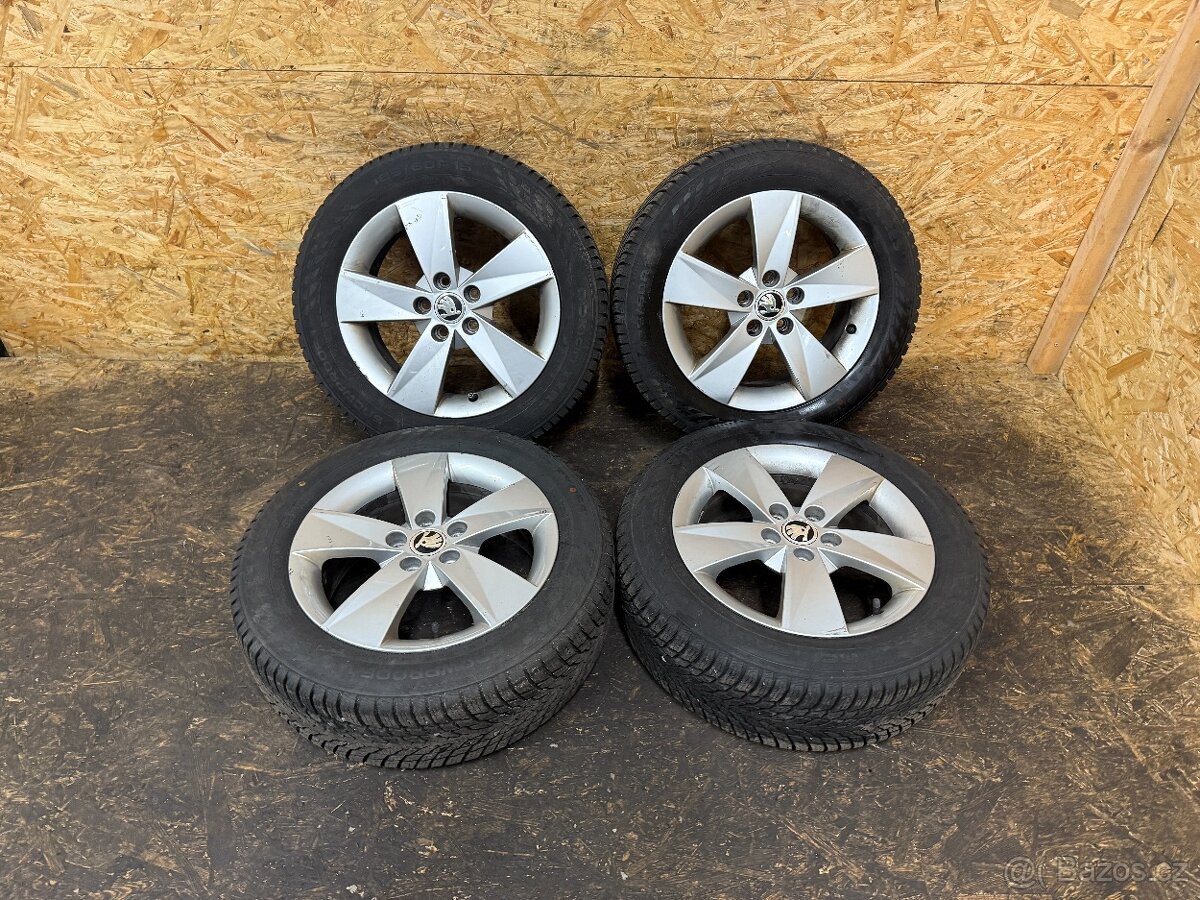 KOMPLETNÍ SADA ALU KOL 5J0601025AB 6Jx15H2 ET43 5X100 185/60