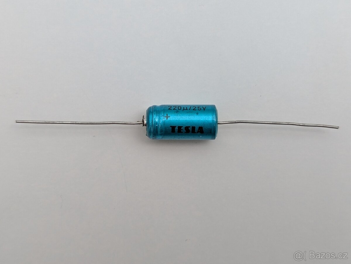Kondenzátor elektrolytický 220uF/25V TESLA TF009