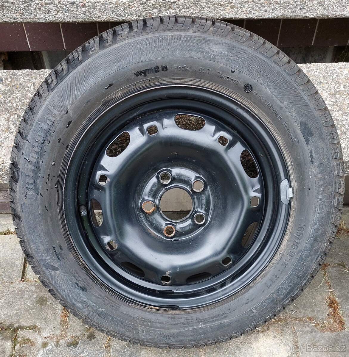 Kolo Rezerva Fabia 14" Continental 165/70 R14 E (Brno/Kyjov