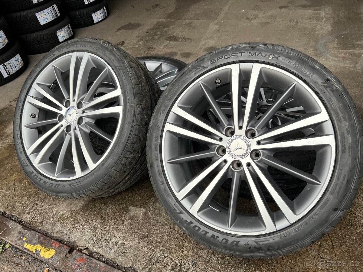 Original alu sada MB CLS W257 R19 + letní pneu