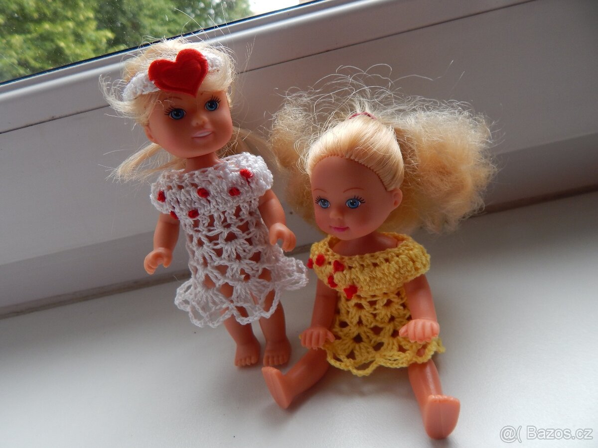 Ruční práce háčkované šatečky pro Evičku - Barbie