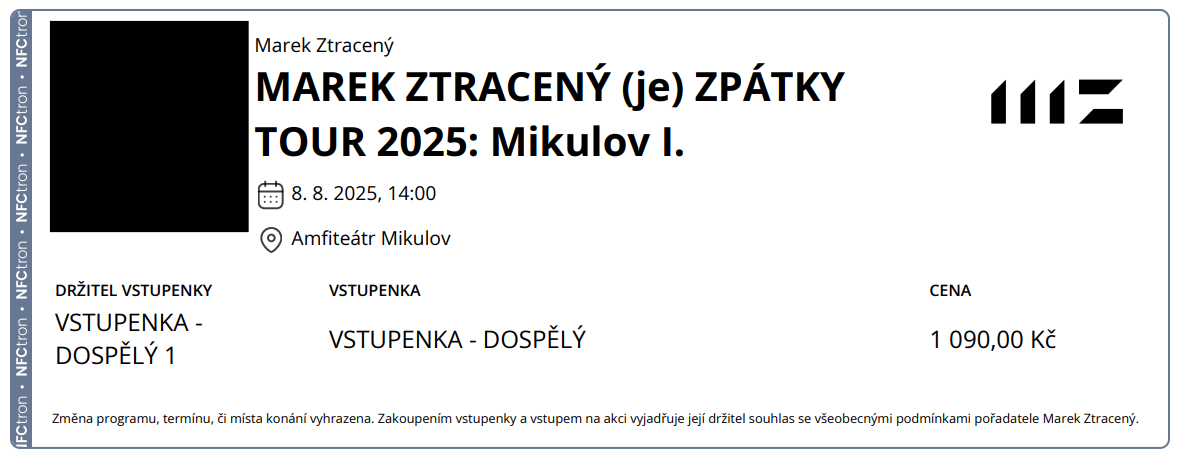 Koncert Marek Ztracený Mikulov