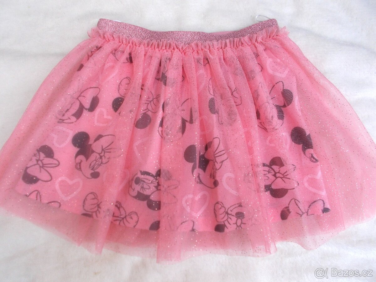 Krásná tylová sukně s Minnie Mouse vel. 104