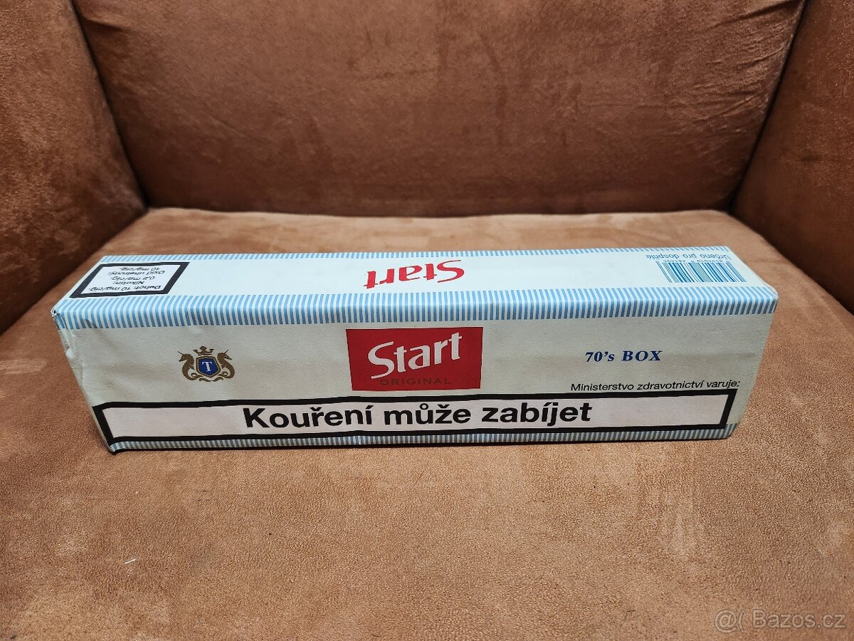 Retro kartón cigaret START - kolek 35 Kč