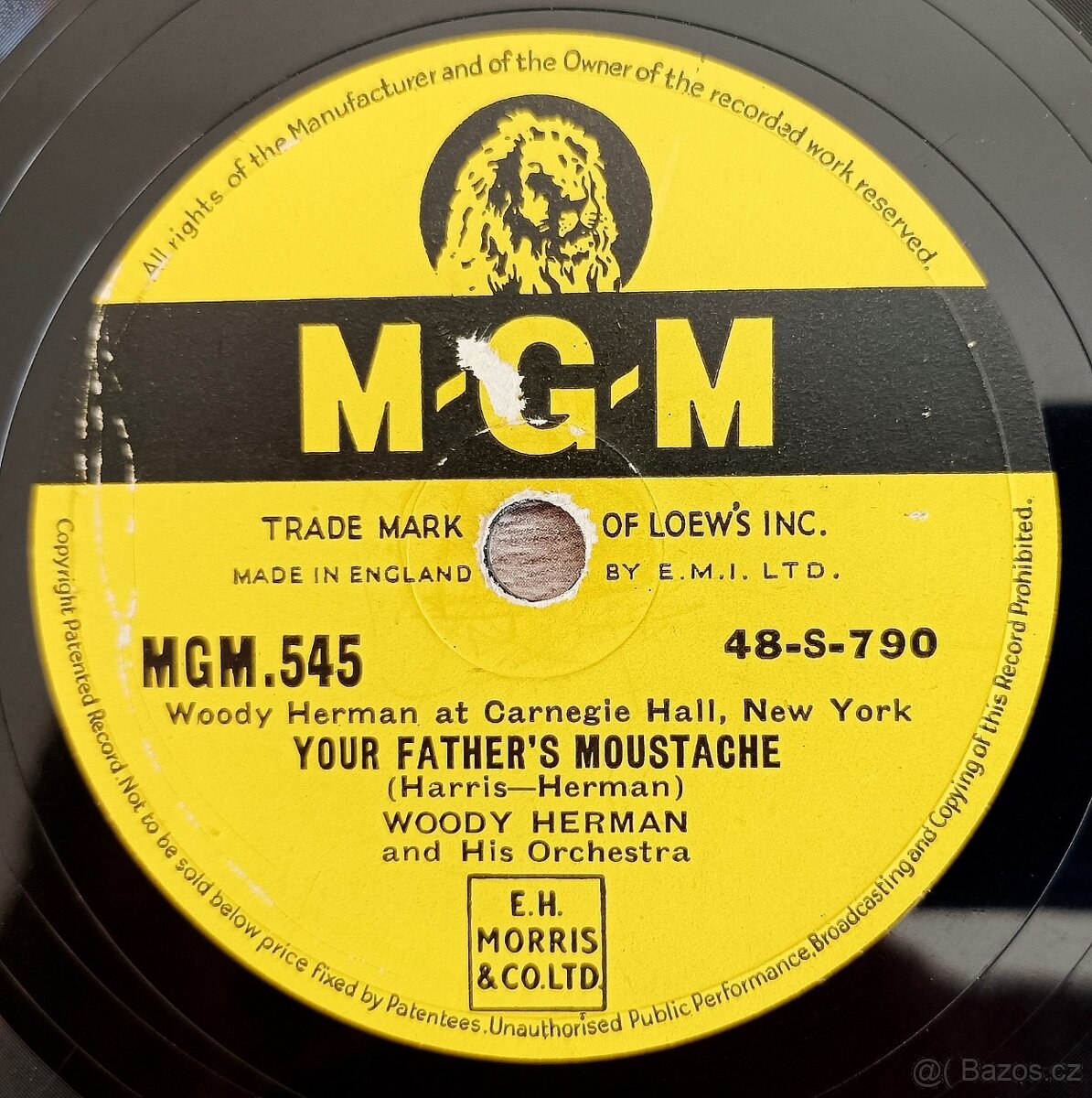 WOODY HERMAN - šelaková gramodeska, rok 1945, MGM