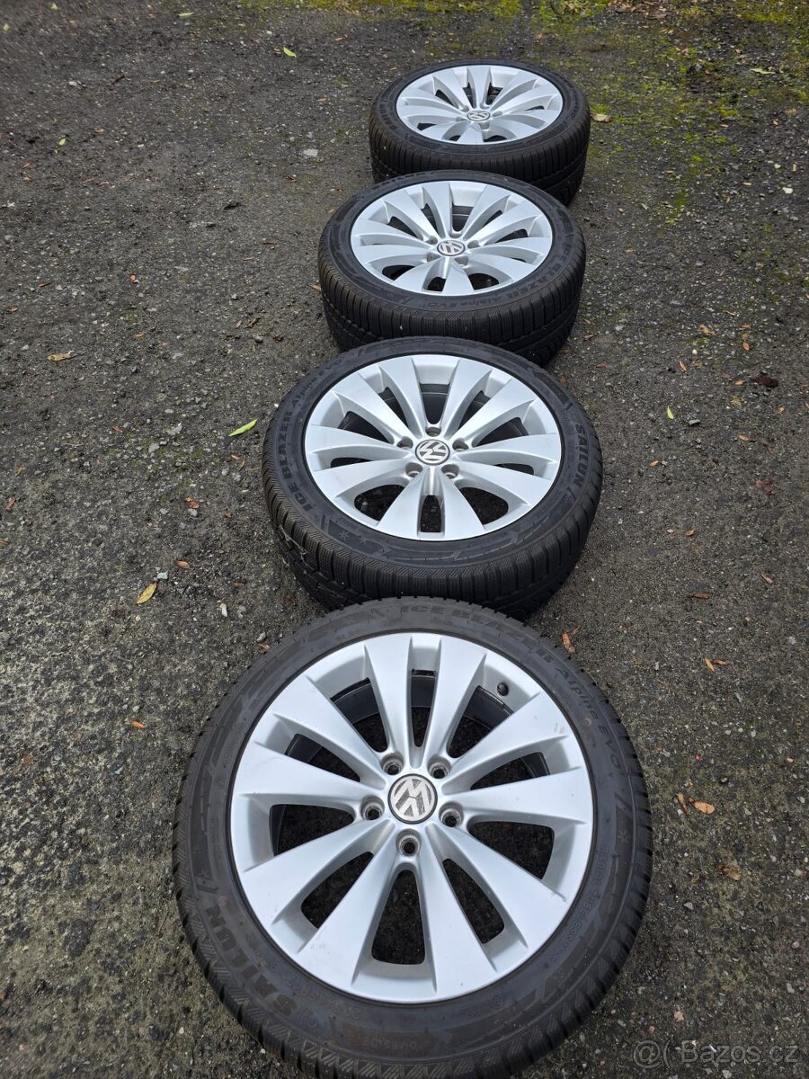 Prodám Alu kola 5x112 r17 s pneu