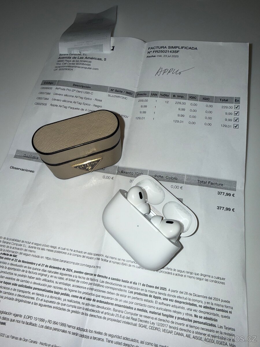 Apple AirPods Pro 2 v záruce