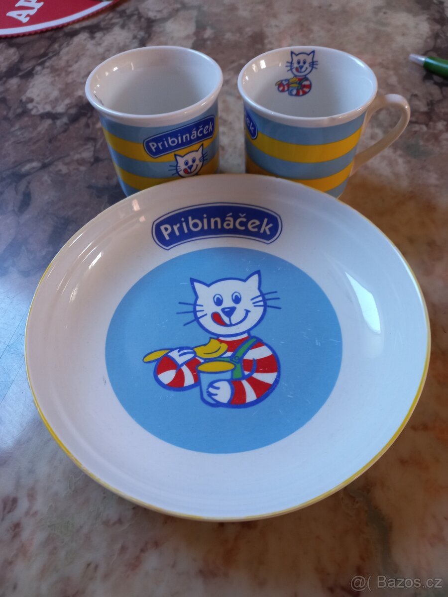 Dětské hrnečky a talířek pribináček
