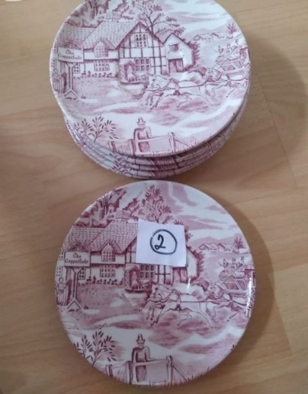 Anglický porcelán č.2 malé talířky