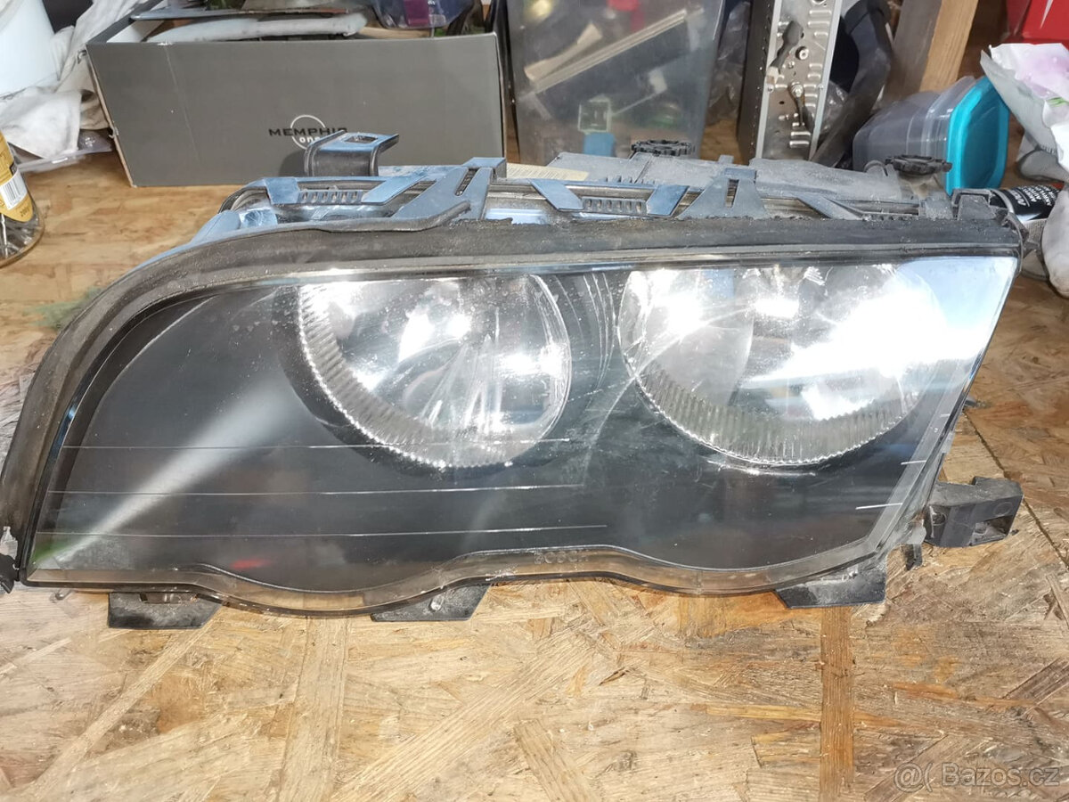 BMW E46,  přední světla,