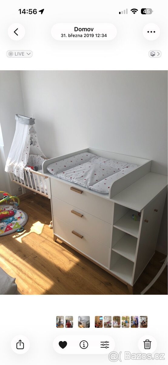 Přebalovací pult, komoda