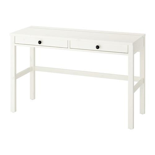 Psací stůl Ikea HEMNES stůl se 2 zásuvkami bílý