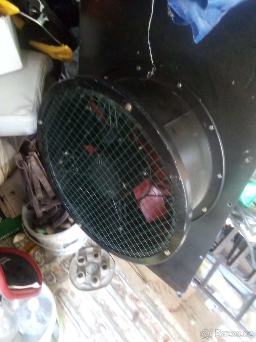 ventilátor vzduchotechniky, přijímač z radiolokátoru