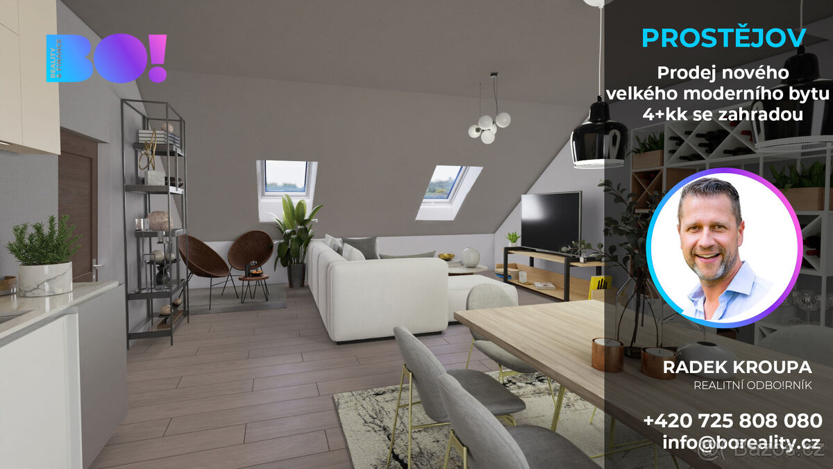 Prodej bytu 4+kk se zahradou, 102 m², ul. Labutí, Šternberk