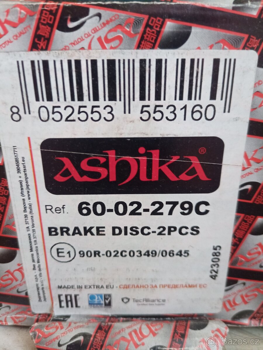 kotouče přední ashika