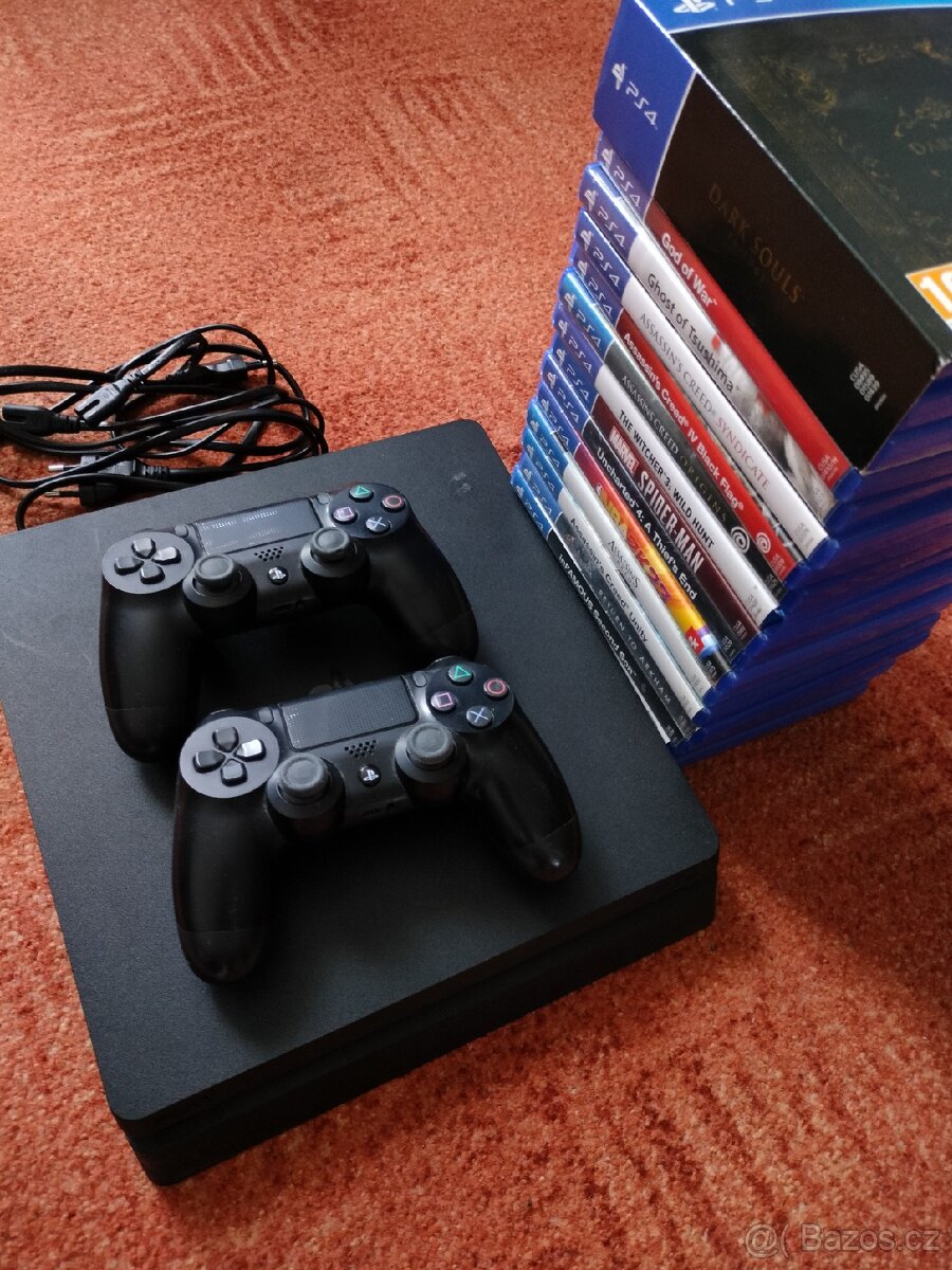 Prodávám PlayStation 4 slim 1TB