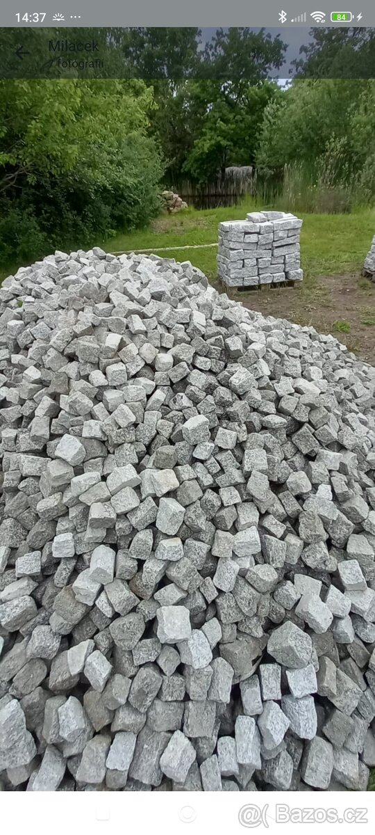 Žulové kostky + krajníky