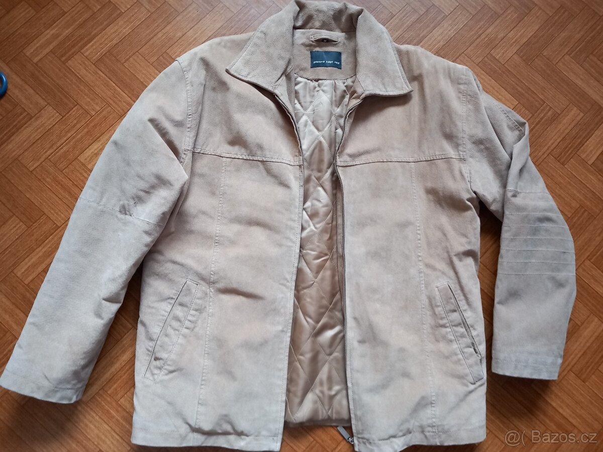 Pánská semišová zateplená bunda vel. M top stav