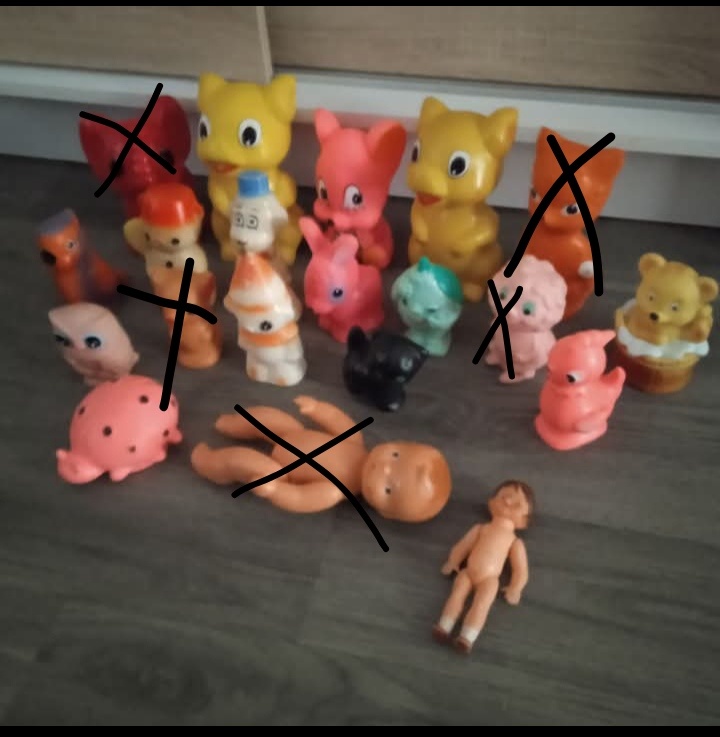 Gumové a plast. hračky