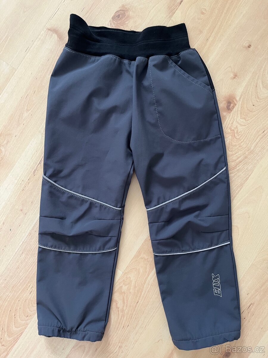 Softshellové jarní podzimní kalhoty 104/110
