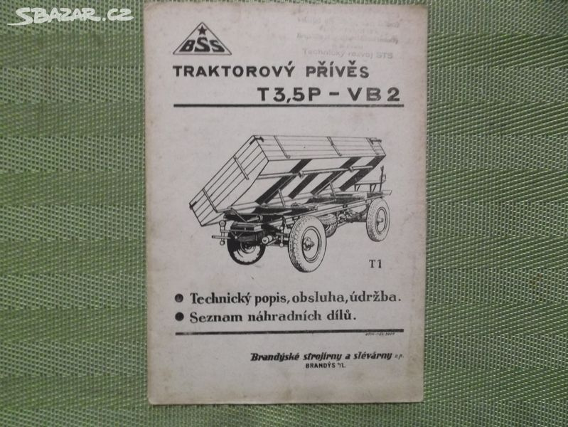 Traktorový přívěs /pouze kopie/