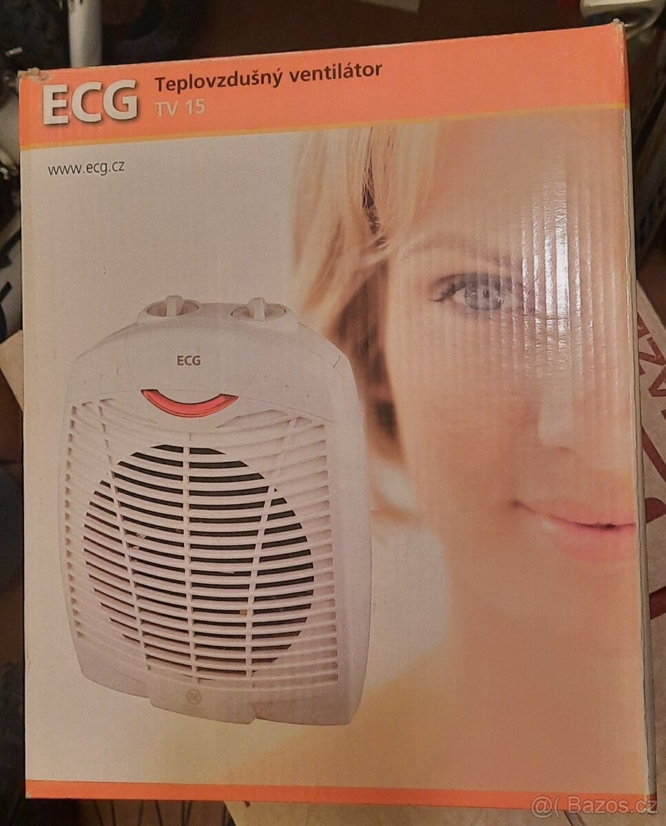 Teplovzdušný ventilátor, jako nový