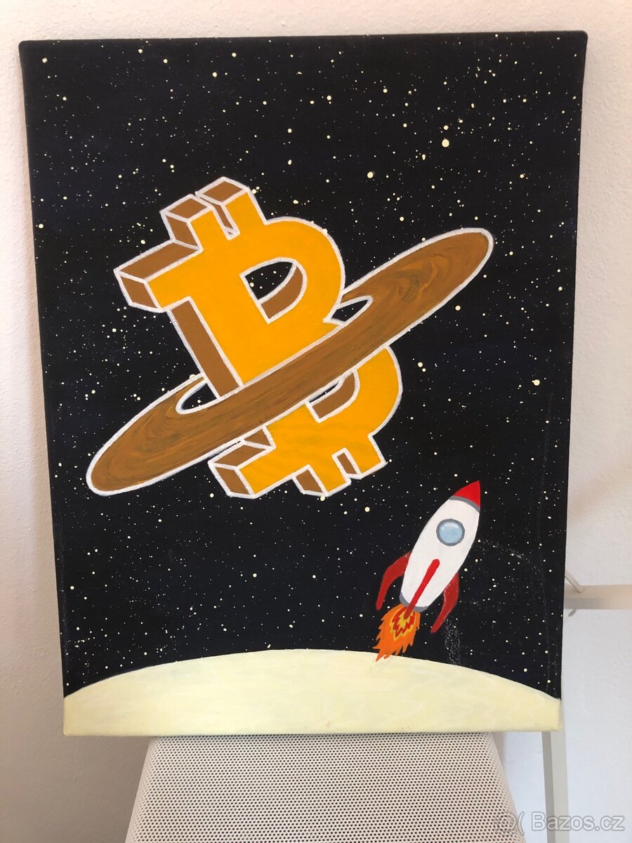 Obraz, plátno,BTC, 30x40