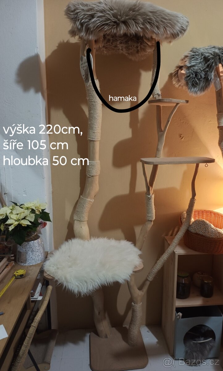 Luxusní kočičí strom, škrabadlo
