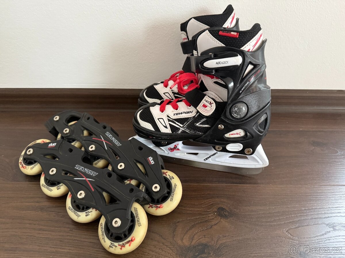 Dětské roustoucí brusle 2v1 Tempish
