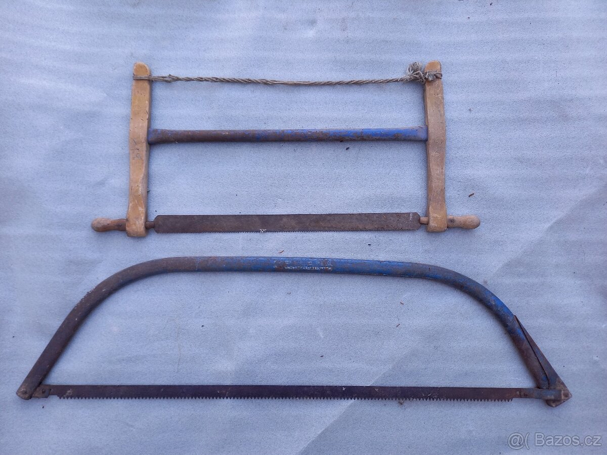 Pila na dřevo rámová a oblouková