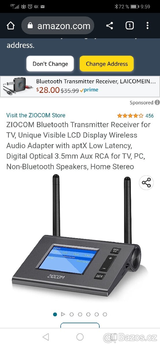 Audio adaptér Bluetooth 


