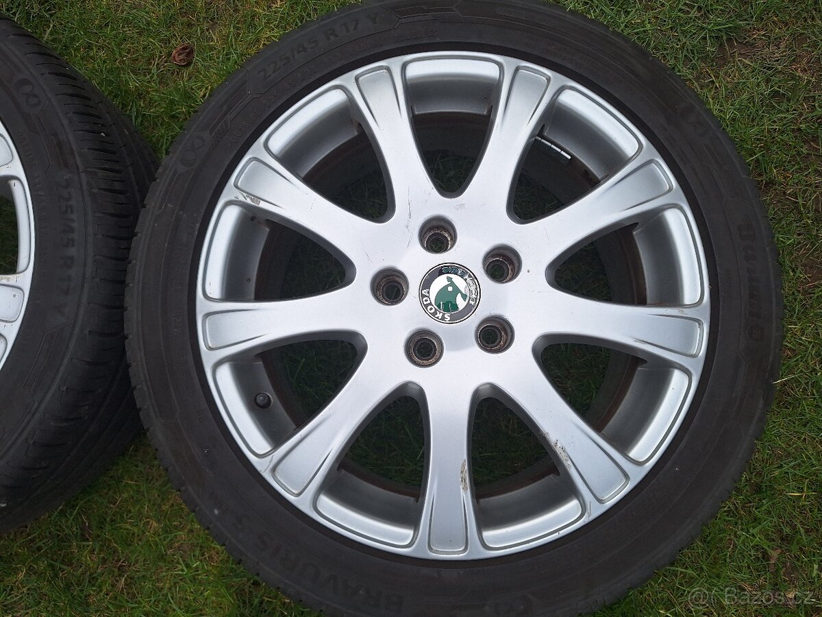 Alu kola original Škoda Octavia 17 5x112 225/45/17