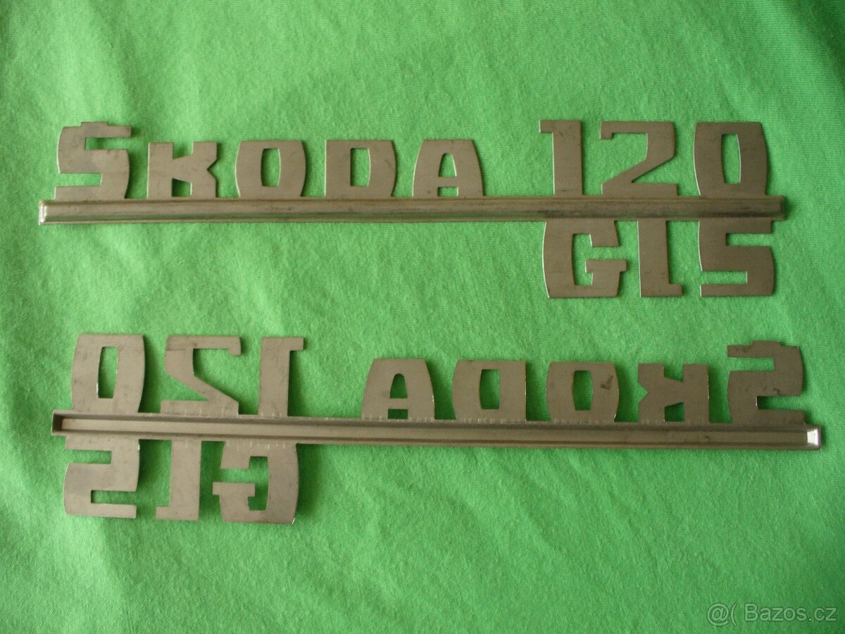 nápis Škoda 120 GLS