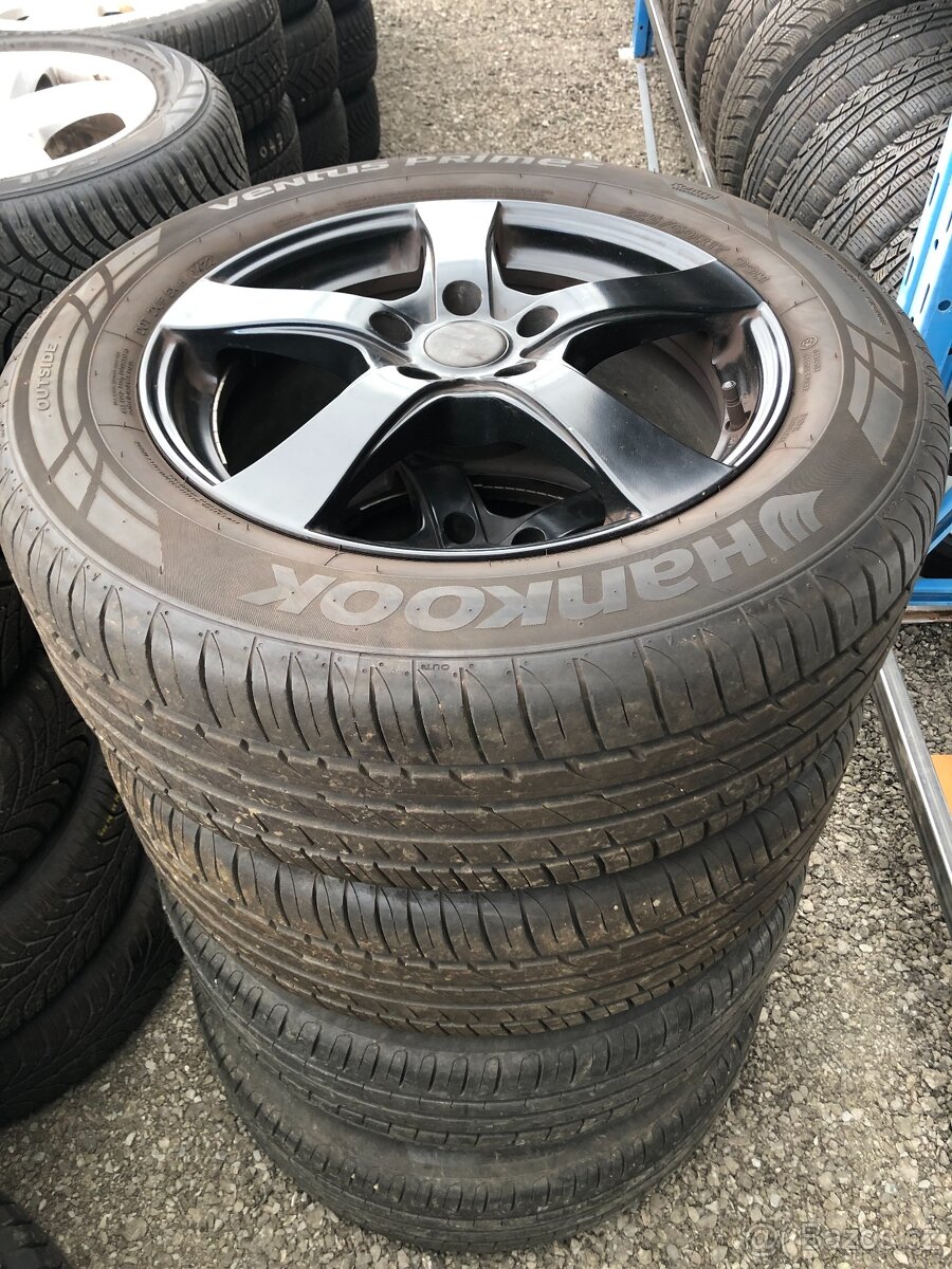 PRODÁM 4 KUSY ALU DEZENT BLACK 17 + HANKOOK VENTUS 2