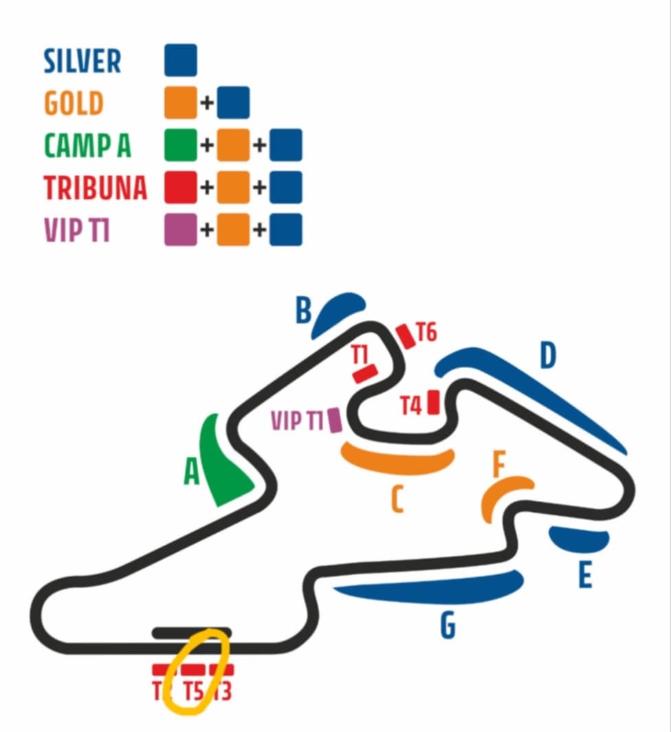 vstupenku silver na moto GP