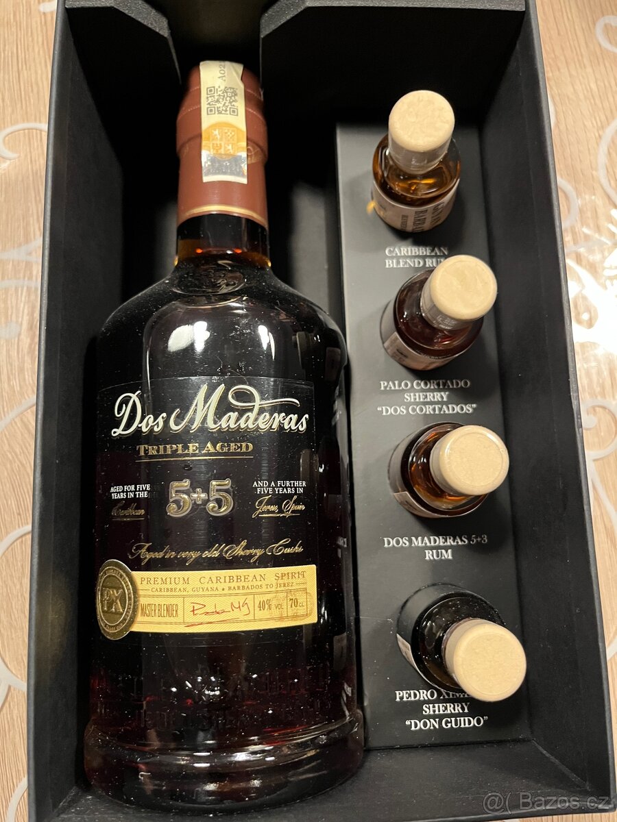 Dos Maderas PX 5+5 0,7l 40%+4xMini 0,022 dárkový set