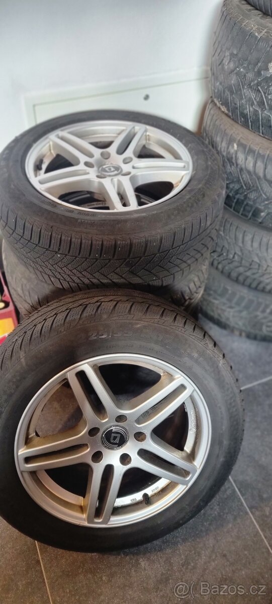 Alu kola Diewa 8Jx17 se zimními pneu 225/55/R17