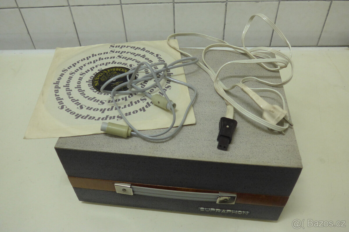Gramofon 4 Rychlostní SUPRAPHON 2x Jehla ČSSR