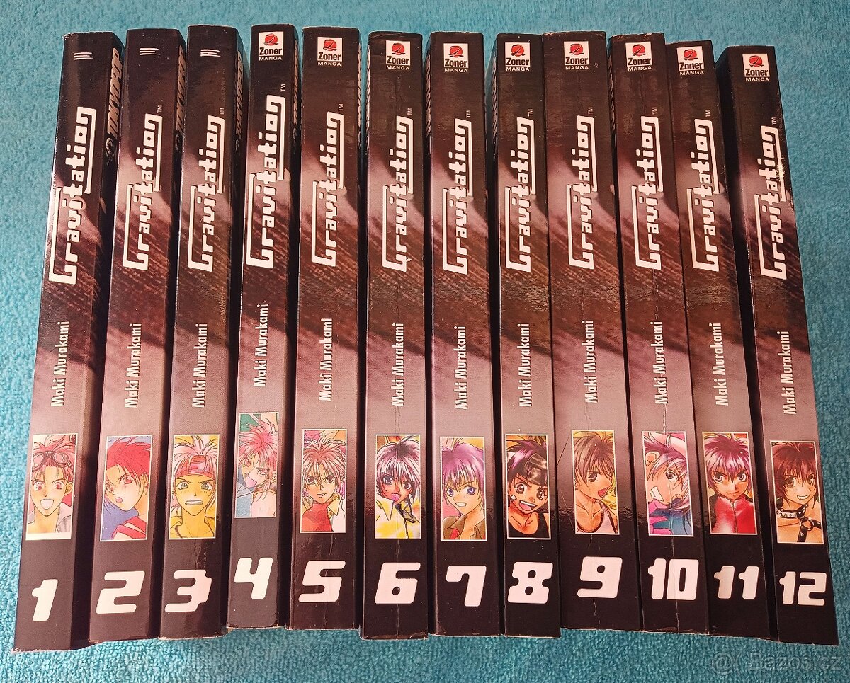 Prodám mangu Gravitation – Přitažlivost 1-12