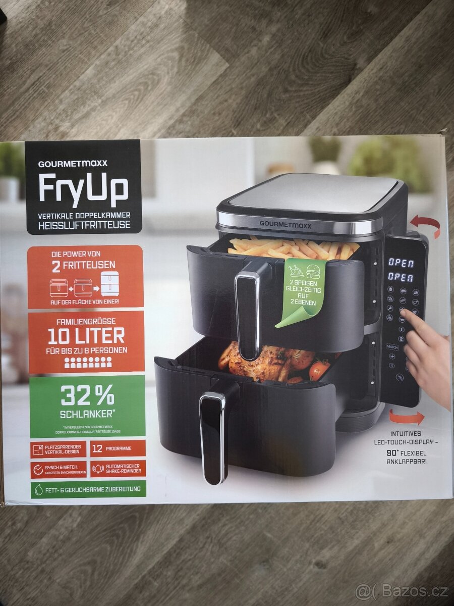 Dvoukomorová horkovzdušná friréza objem 10l