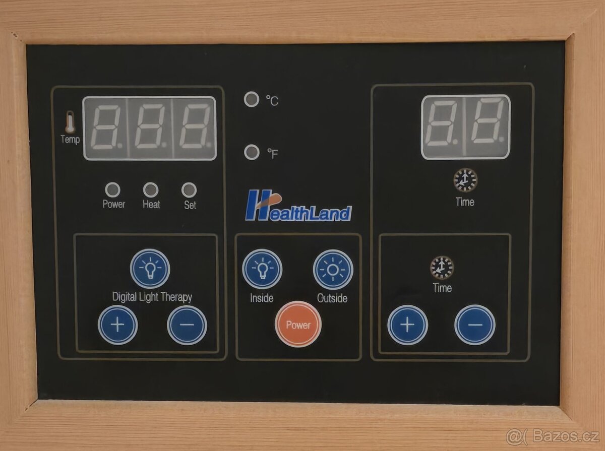 Sada ovládání infra sauny HeathLand