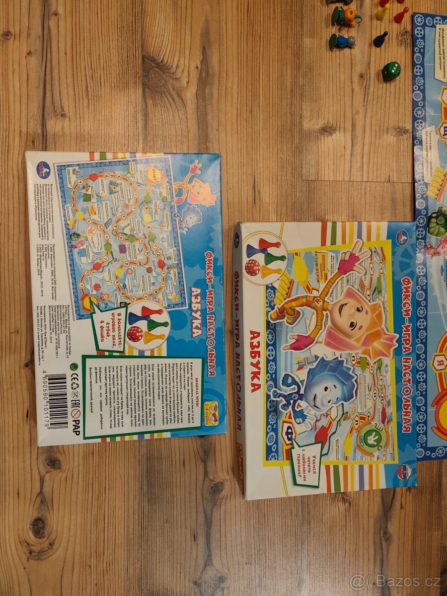 Stolní hra Fixiki výuka ruská abeceda