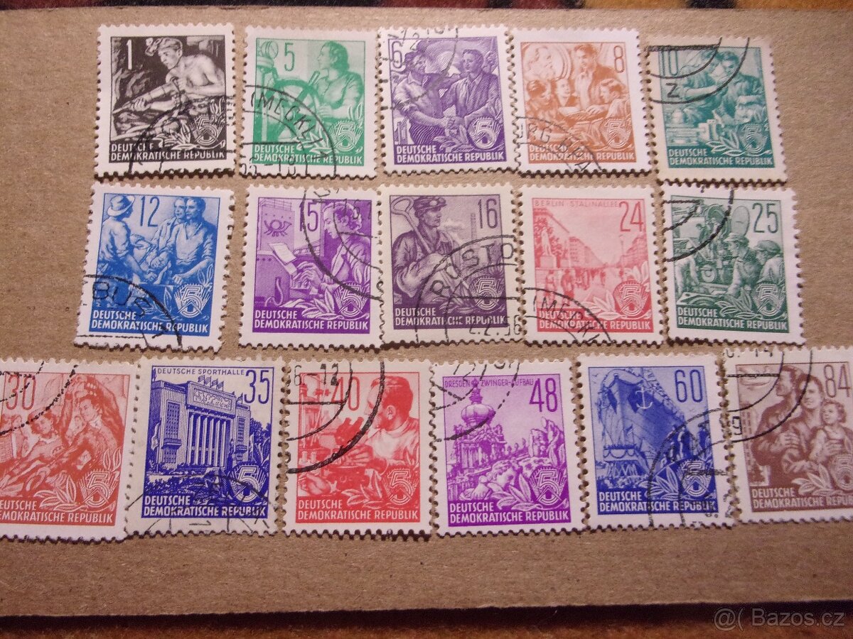Poštovní známky DDR