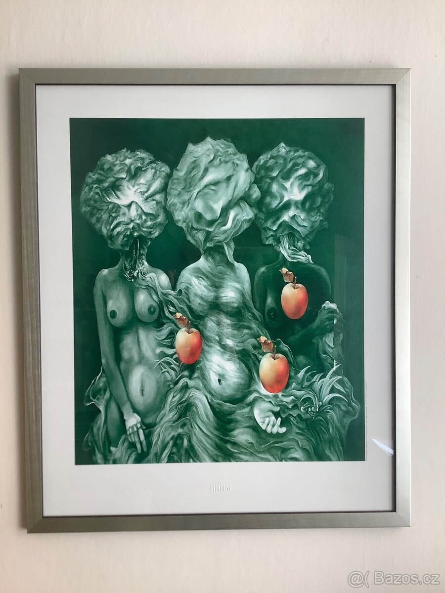 Obraz - reprodukce Juraj Jakubisko “Tři grácie” (1999)