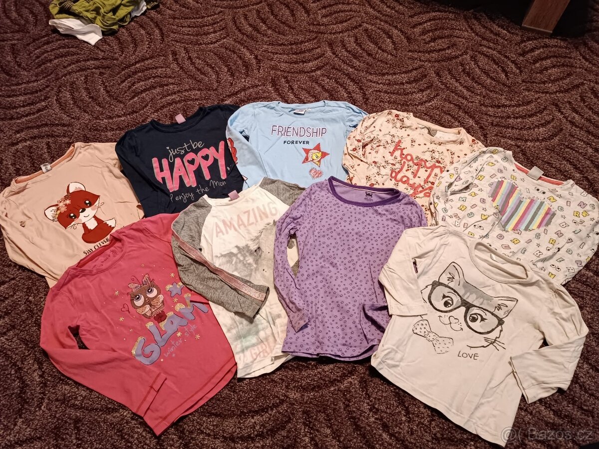 40ks dívčí trička vel. 2-3roky (1)