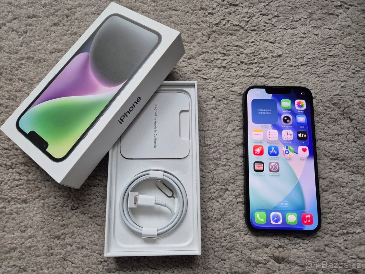 iPhone 14 128gb baterie 100%